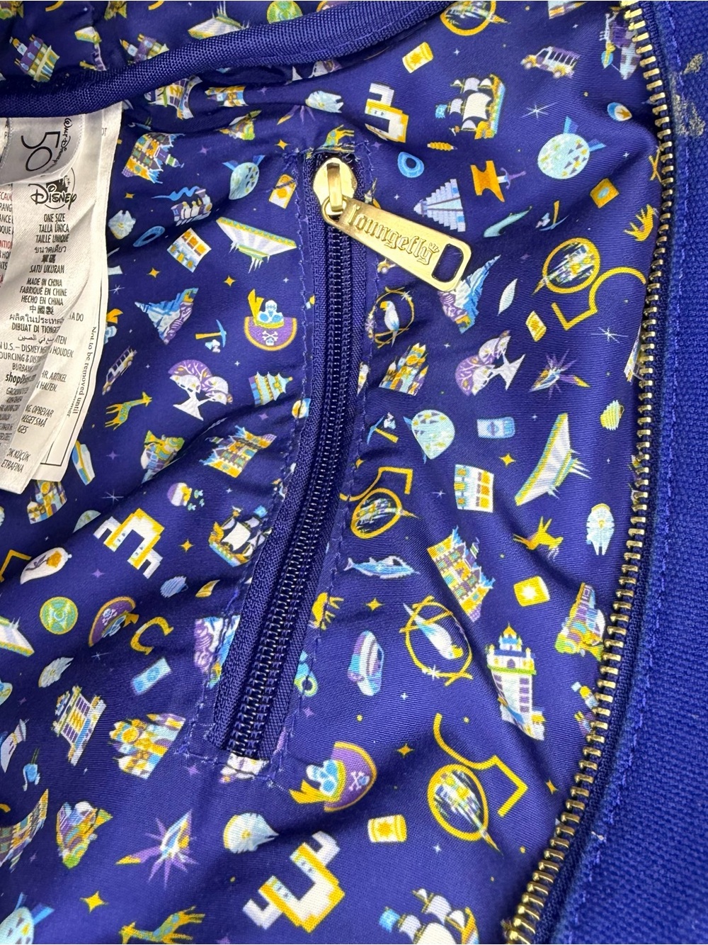 Loungefly Disney Parks Walt Disney World 50th Anniversary Backpack - Picture 5 of 10